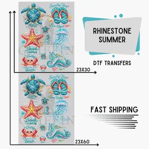 Rhinestone Summer | Premade DTF Transfer Gang Sheet For Graphic Tees