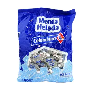 Colombina Mentas Heladas Refreshing Mint Candy 100 Pieces Sweet with Mint Flavor - Dinner Mint
