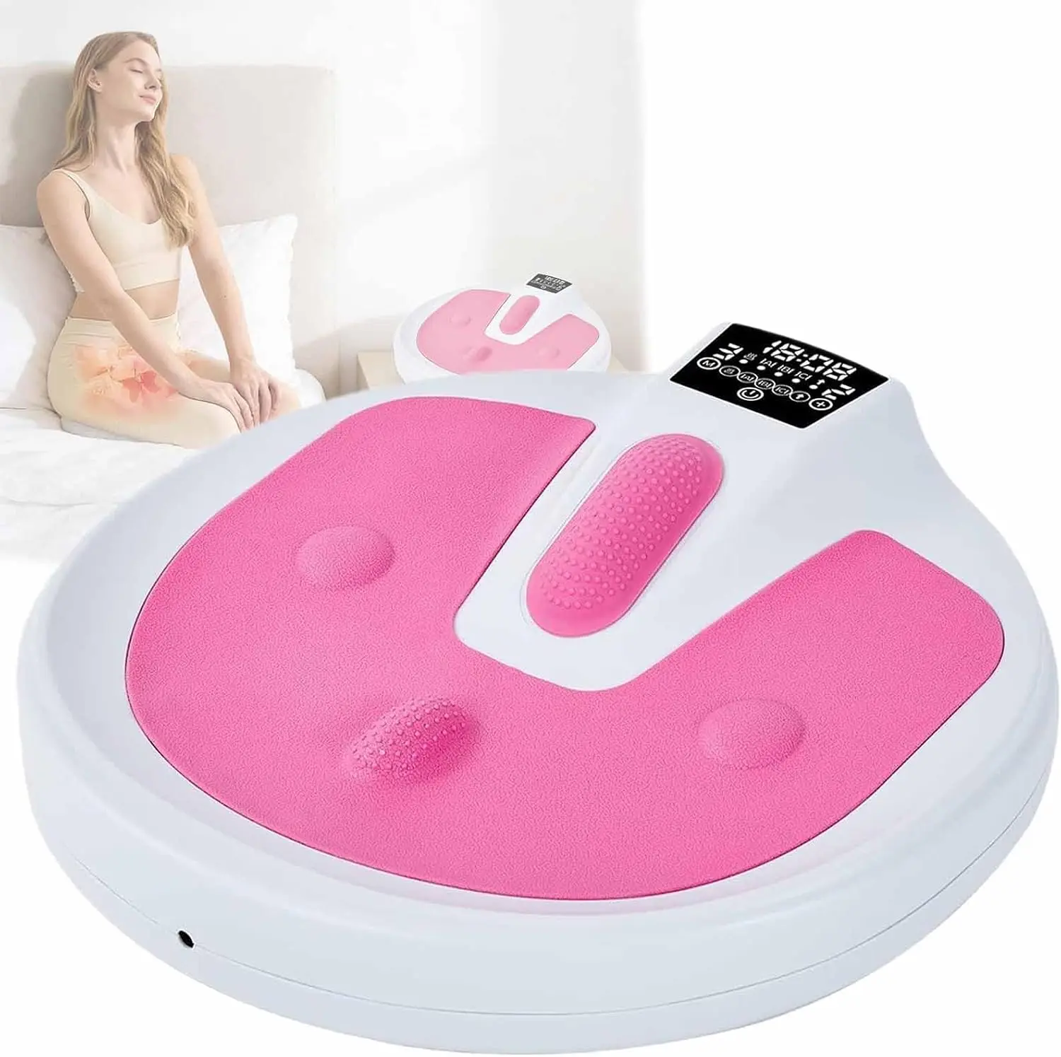 Pelvic Floor Muscle Exercise Device Female Pelvic Floor Trainer Cushion-Style Electric Massager Pelvic Muscle Training Equipment Buttock Shaper Specifically designed for pelvic floor exercise and muscle relaxation