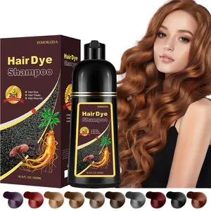 Instant Chestnut Brown Hair Dye Shampoo for Gray Hair 3 in 1, Natural Herbal Formula for Men & Women, Brown Hair Dye, Instant &Long- Lasting Hair Dye Color in Minutes, Easy to Use 16.9 Fl Oz (Chestnut brown)