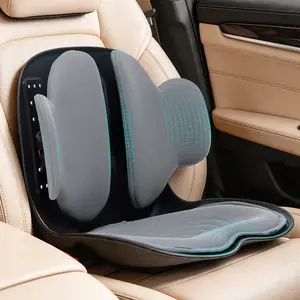 All-in-one lumbar support pillow and seat cushion for SUVs and trucks: A must-have for travel and work, car seat backrest cushion, high-density foam, relieves back pain, improves posture, machine-washable cover