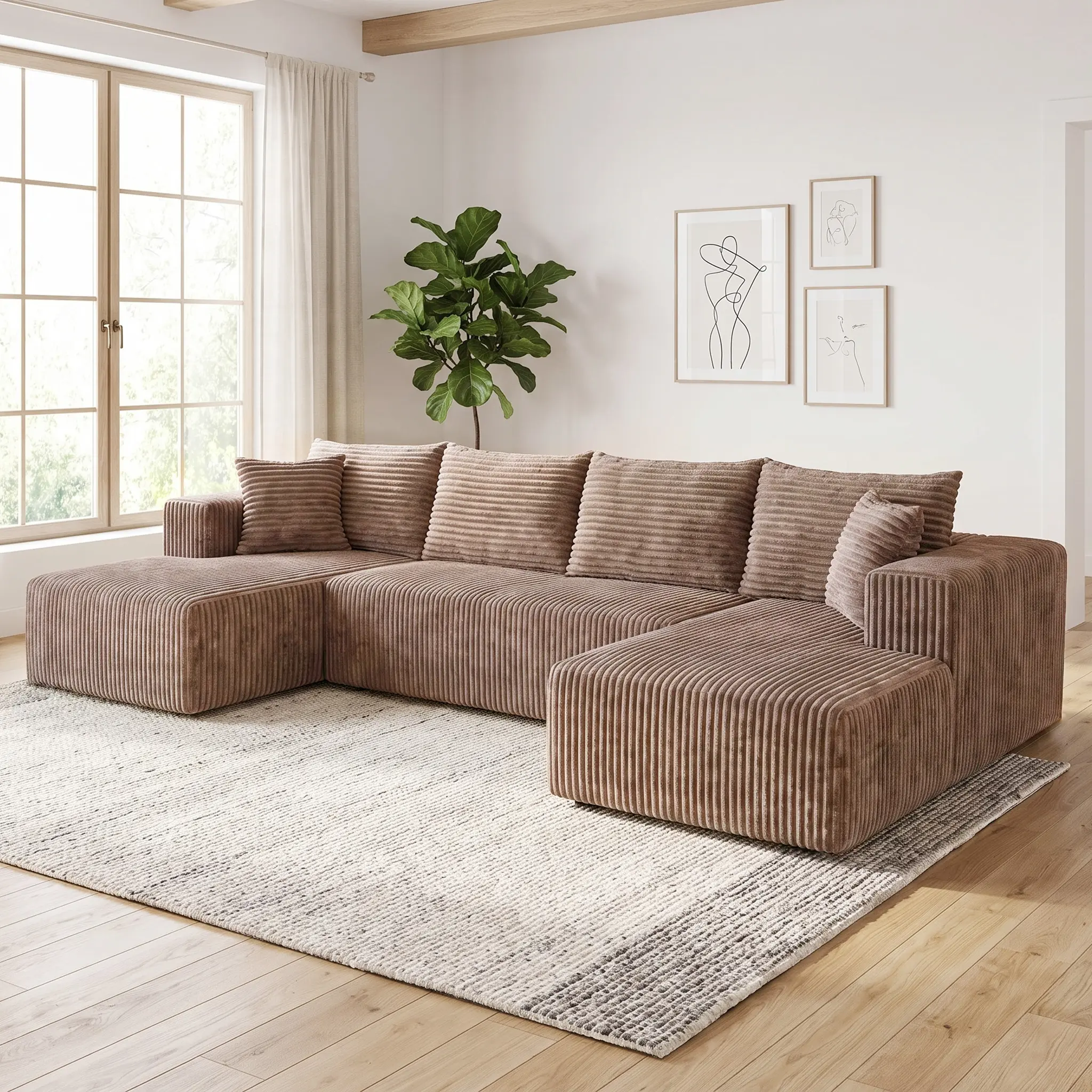 Frameless Compression Sponge Modular Sofa Vacuum Pack Multi Blocks Combination U-Shaped Couch Convertible Sofa Bed High Density Foam Lazy Cloud Sofa No Assembly Space Saving Furniture For Apartment Dorm TikTok Viral US Hot Furniture wholesale