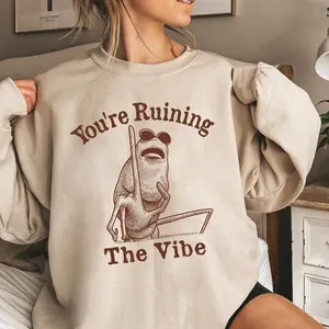 Marcus the Worm Shirt, You’re Ruining the Vibe Meme Sweatshirt, Funny TikTok Trend Tee, Graphic Humor Shirt, Viral Internet Meme Shirt