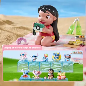 Disney Stitch Summer Party Blind Box Figures! Unbox tropical-themed Stitch collectibles perfect for summer decor, desk setups, or gifting.,cozyvibes Sand Beach