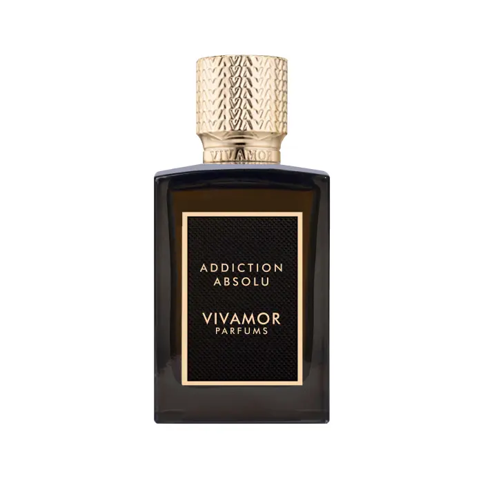 Vivamor Parfums Addiction Absolu Combination Unisex Fragrance, Long-Lasting Warm Spicy Amber Scent with Rum, Cognac, Vanilla Notes, 100ml Bottle for Adults, 100 Ml Perfume, Single Item, Floral Fruity Fragrance, Vanilla Scents