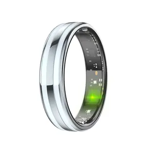 2026 New Modern Smart Ring, Unisex Steel Fitness Tracker with IP68 Waterproof Rating, Magnetic Charging, Heart Rate & Health Monitoring, Bluetooth, Universal Android Compatibility, Integrated Chip (Smart Wearable Device)
