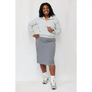 Gray Signature Straight Skirt