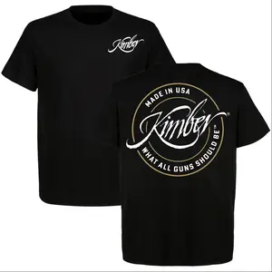 Kimber Made in USA Gun T-Shirt What All Guns Should Be Graphic Tee Tactical 1911 Style Shirt Mens Streetwear Gift for Gun Enthusiasts