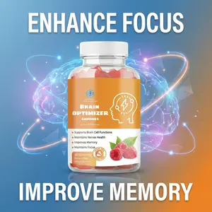 Brain Optimizer women Cognitive Support Gummies with Magnesium, Omega-3 & Ashwagandha – Raspberry Flavor, 90 Count