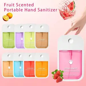 1pc 45ml Various Scents Of Water-Free Hand Sanitizer, Hyaluronic Acid Spray Hand Sanitizer Fragrance Spray Sand Sanitizer, Portable Travel Hand Sanitizer Two Printing Appearances Will Be Shipped Randomly.