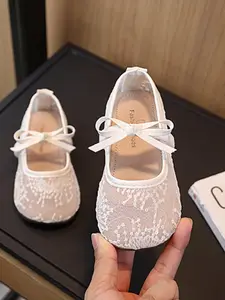 Baby Ballet Flat Shoes, Soft Elastic Ankle Support, Gentle Color Palette, Girls' Daily Wear, Versatile and Comfortable Footwear