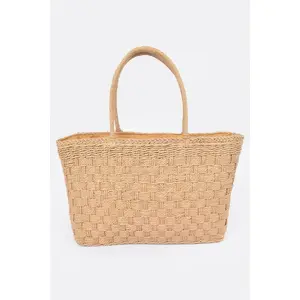 Straw Medium Tote Bag