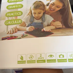 LCD Writing Tablet with Colorful Screen Drawing & Stylus - Digital Writing Tablet, Battery-Powered Educational Board Game, Ideal Christmas Birthday Halloween Thanksgiving Gift, Interactive Learning Tool, Playful Design, Durable Construction