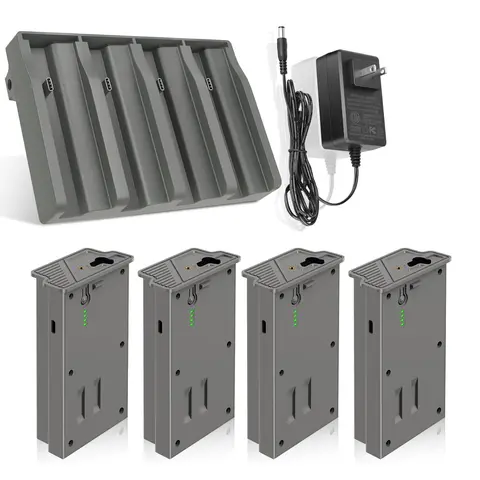 【Hunting season】4 Pack Hunting Camera Battery 6000mAh Rechargeable for Reveal X Gen 2.0 3.0 X Pro XB SK with USB C Port & Indicator Lights Long Lasting Durable Design,TikTokShopBlackFriday