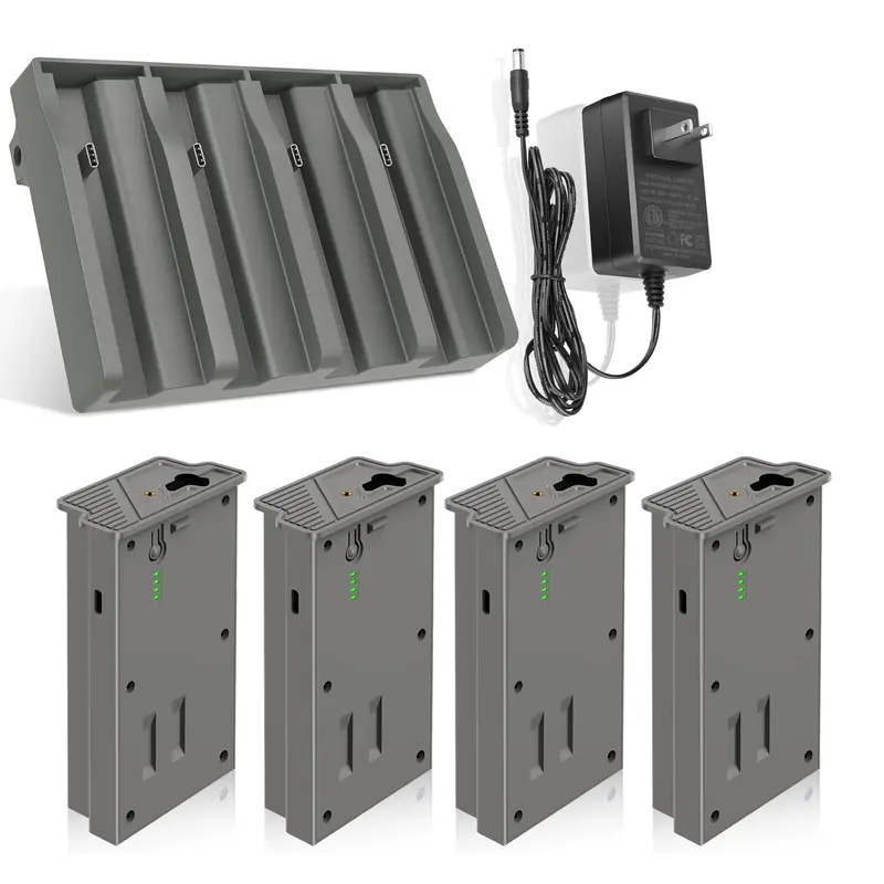 【Hunting season】4 Pack Hunting Camera Battery 6000mAh Rechargeable for Reveal X Gen 2.0 3.0 X Pro XB SK with USB C Port & Indicator Lights Long Lasting Durable Design,TikTokShopBlackFriday