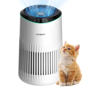 Morento MR2566 Air Purifier for Bedroom Home, Air Purifier for Smoke Pet Dander Odors with Fragrance Sponge,Blue Ambient Light, Ideal Gift BlackFriday Deal