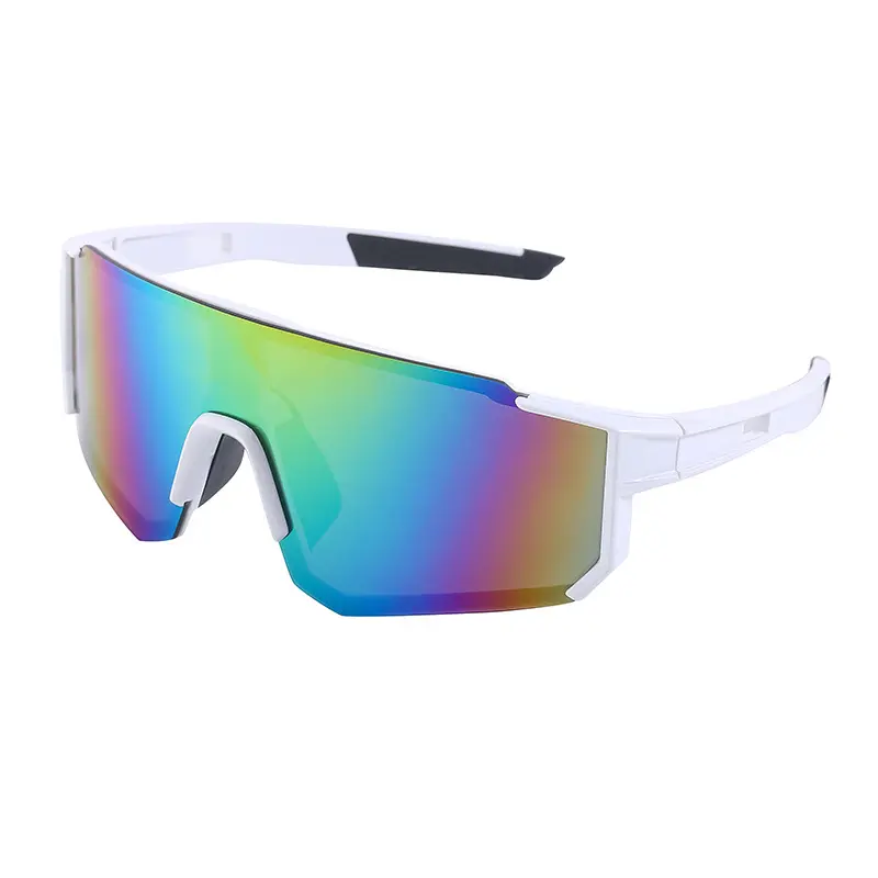 Sports Cycling Sunglasses with Integrated Shield, Lightweight Bike Glasses for Men & Women, Windproof Anti-UV Protective Gear, Outdoor Riding Goggles, Polycarbonate