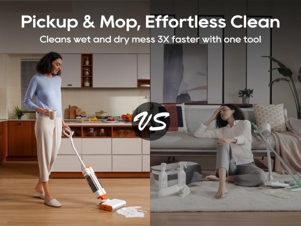 Dreame FloorX 110 Cordless Floor Washer, One-Touch Self-Cleaning & Hot Air Drying  Pickup & Mop, All in One  Fresh Water Cleaning,back to school,back to school haul