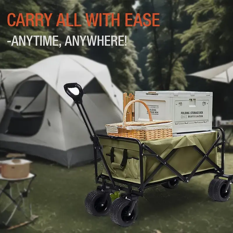 Large Capacity Collapsible Beach Wagon Cart