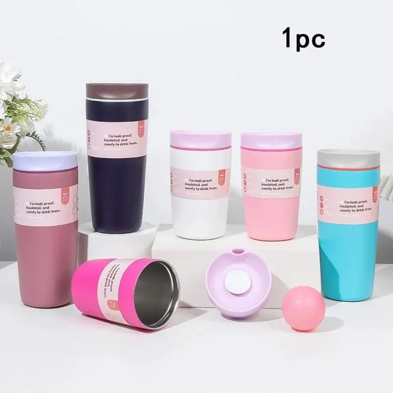 Vacuum Insulated Stainless Steel Coffee Tumbler, Traveler Tumbler, Drinkware, Reusable Iced Coffee Cup, Hot Coffee Travel Mug, BPA Free 20 oz, Small Portable Travel Cup, Durable & Stylish Design, Leakproof Accessories