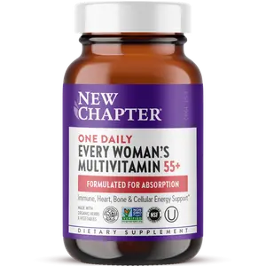 New Chapter Every Woman's One Daily Multivitamin for 55+ | Women's Vitamins 50 plus for Energy, Healthy Aging + Immune Support with Fermented Nutrients - 30ct
