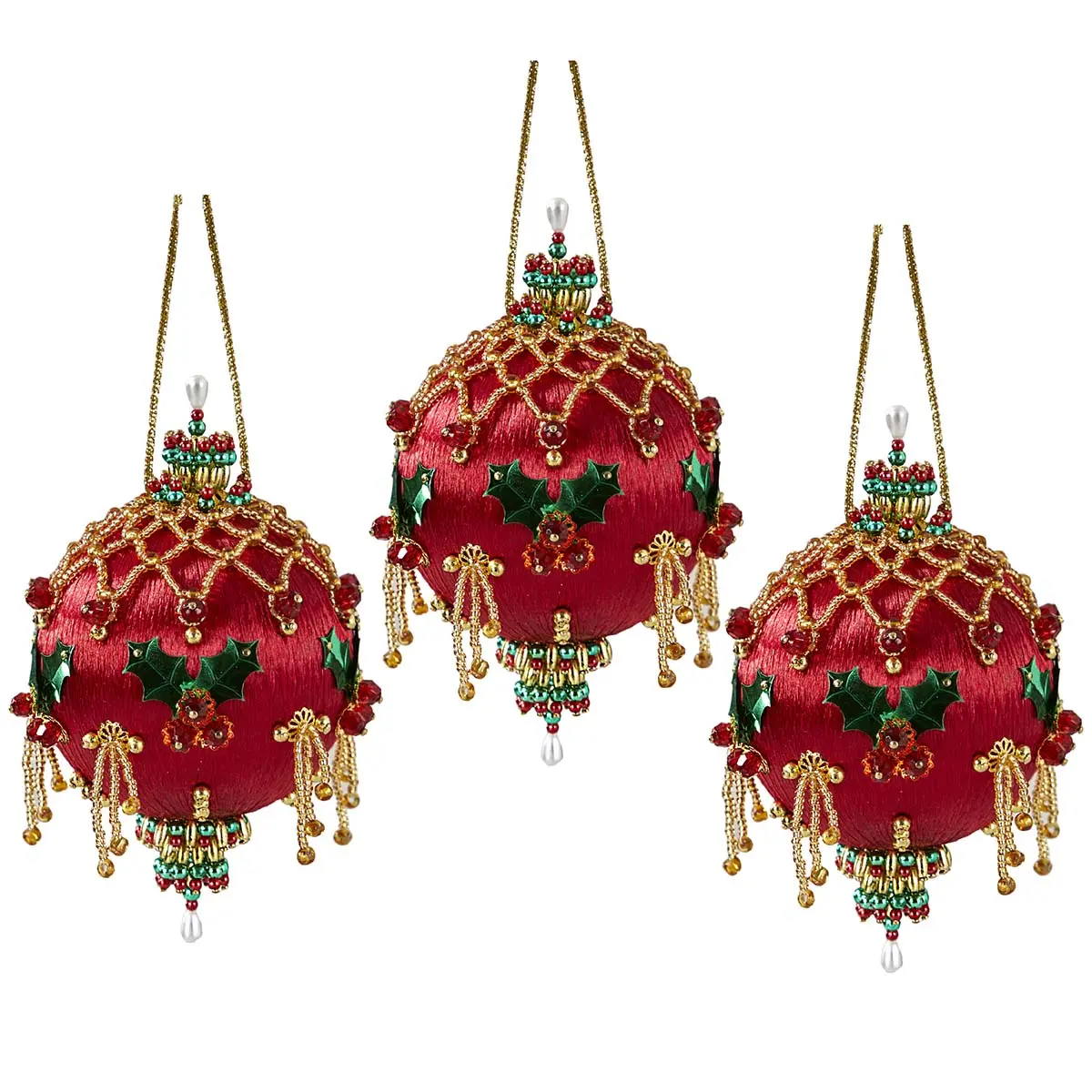 Herrschners  Yuletide Holly Ornament Kit