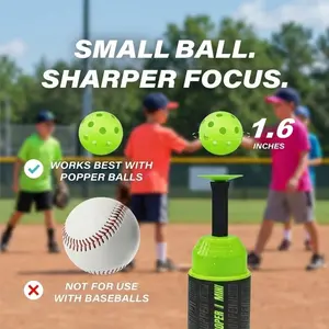 Mini  Tee Popper, Batting Tee for Perfect Swings, Baseball Training for Hitting Without a Pitcher