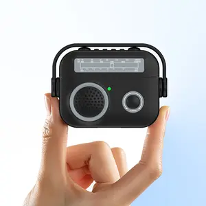 Creative Retro Radio Style Shockproof Protective Case for AirPods 4/3 Pro2/pro/1/2, Anti-Collision Earphone Cover, Durable Design