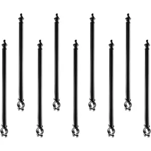 VEVOR Fence Post Extender, 12 Packs 32.1 in Barbed Wire Arm, Sturdy Steel Fence Height Extender, Flat or Surface Mounted Barbed Wire Extension Arms, Protect Privacy and Prevent Pets Jumping OffVEVOR Super Brand Day