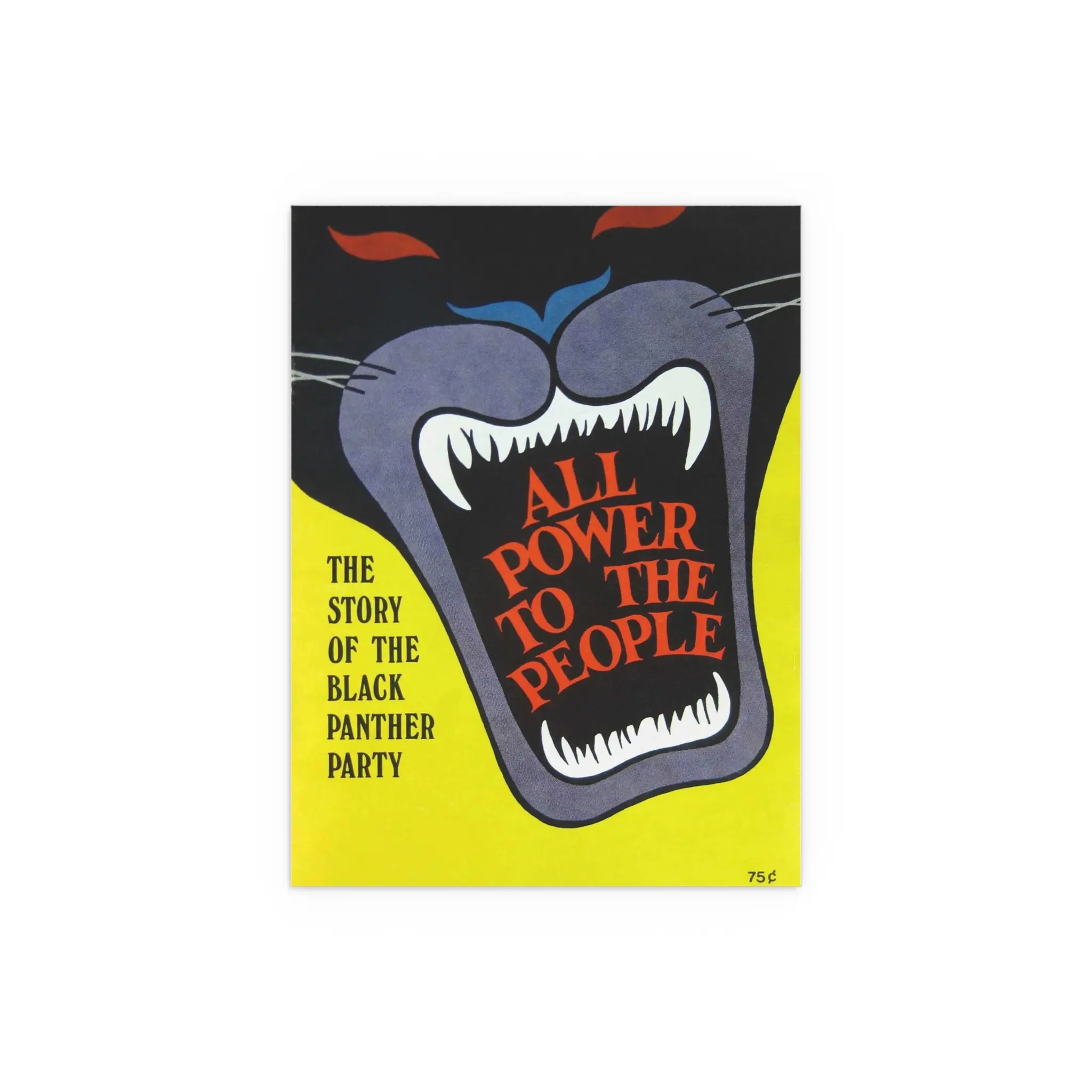 The Story of the Black Panther Party All Power to the People Vintage Print Poster Social Justice Activist Protest Wall Art Home Decor Indoor/Outdoor Water Resistant Posters