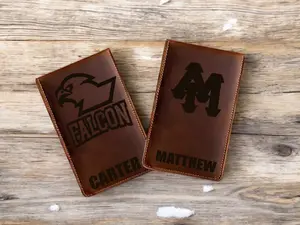 Personalized Golf Scorecard and Yardage Book - Laser engraved scorecard holder -  Pocket golf book