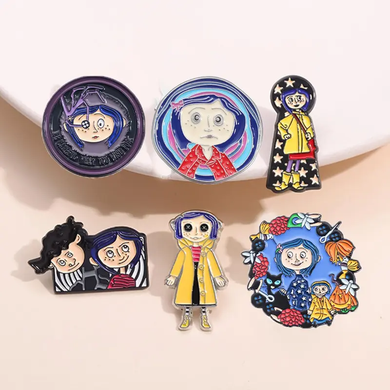 Cartoon Movie Series Brooch, Cute Fun Enamel Pin Collectible Item Suitable for Backpacks, Jeans, Scarves, Hats Decoration, Fashion Accessories for Women & Men Dainty Gift for Your Love