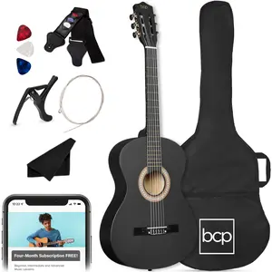 Best Choice Products 38in Beginner Acoustic Guitar Starter Kit w/ Gig Bag, Strap, Extra Strings