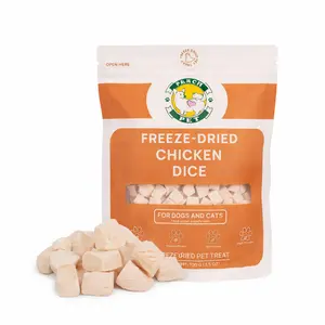 Freeze Dried Chicken Dice Dog & Cat Treats 3.5oz High Protein Peach Pet tiktokshopspringglowup