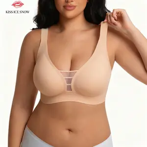 Women's Comfortable Everyday wear Wireless Bras, Deep V, Push Up, with Adjustable Straps & Sequin Embellishments TikTokShopJumpstartSale Summervibes Fathersdaygift