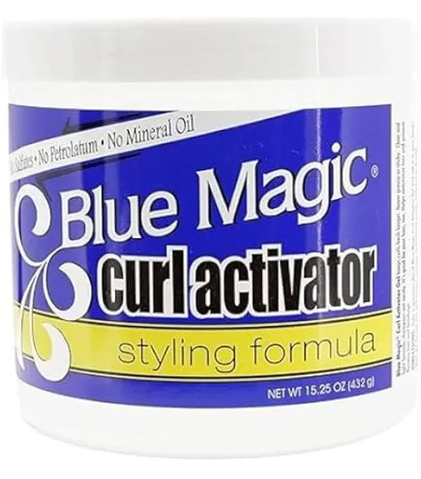 BLUE MAGIC Curl Activator Styling Formula for Lasting Curls, Moisturizing Water Base Haircare for Dry Hair, Easy Shampoo Out, Curls Last