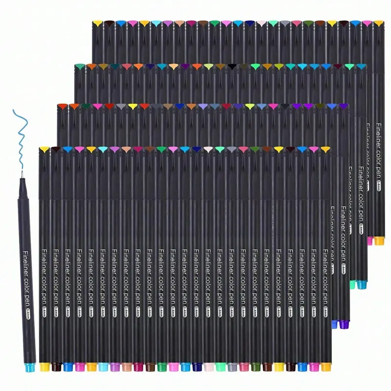 12/24/36/60 Colors Journal Planner Colored Pens, 0.4 mm Micro Tip Fine Line Pen, Fineliner Pens for Journaling, Writing Coloring Drawing, Note Taking, Calendar, Planner, Art Office School Gift Supplies, Art Markers Set, Outline Art Marker, Craft Tool
