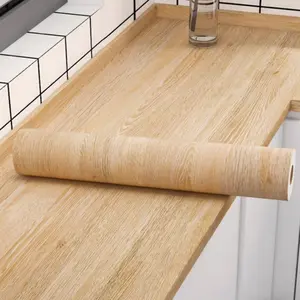 Contact Paper Peel and Stick Self Adhesive Wallpaper Wood Contact Paper for Cabinets and Drawers Countertops Modern Natural Light Wood Grain Contact Paper Oak Maple  Removable Vinyl Roll