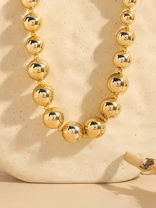 Oversized Beaded Necklace, Elegant Women Jewelry, Ideal For Vacation, Daily Wear And Party, Perfect Birthday & Anniversary Gift