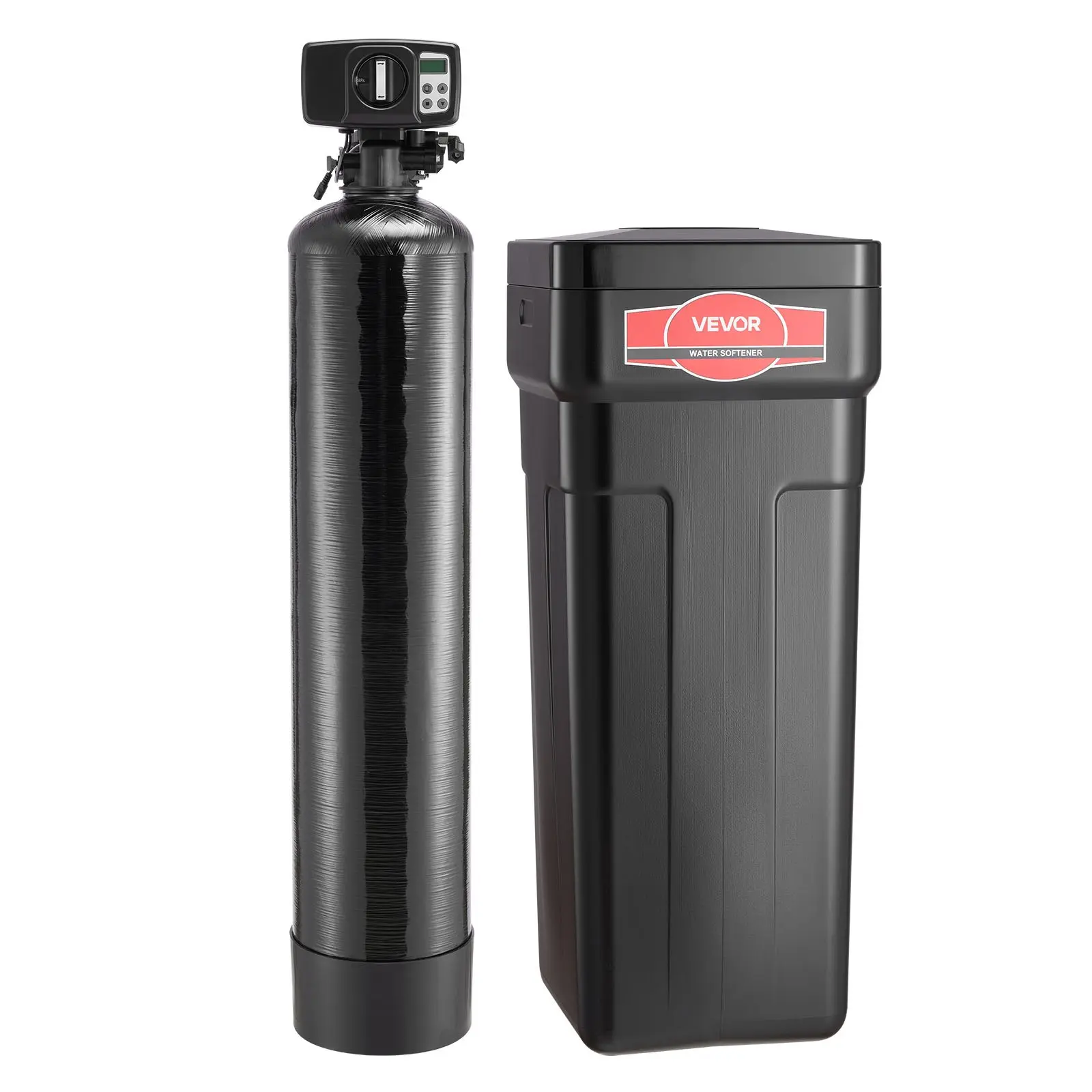【Summerfinds】VEVOR Water Softener, 32,000 Grains Whole House Water Softener System, with Automatic Digital Control Head, Bypass Valve, Reduce Hardness and Minerals, Improve Water Quality, for 1-2 Bathrooms