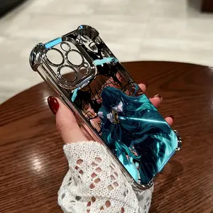 Muichiros Tokitos Anime Slayer Demons Phone Case for iPhone 17 16e 16 15 14 13 12 11 Mini Pro Max, Anti Fall Transparent Soft Back Cover Accessories
