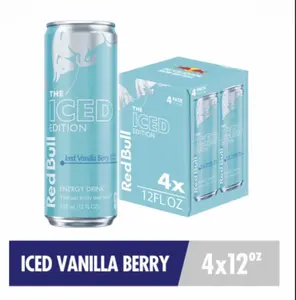 Red Bull Winter Iced Vanilla Berry 4 pack 12 fl oz cans