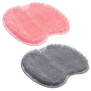 2PACK Shower Foot Scrubber Mat  Washer   Bath Wash Pad Wall Mounted Slip Suction Cups Foot Scrubber for Use in Shower Cups Foot Cleaner for Men and Women