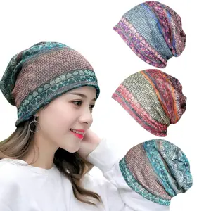 Outdoor Sport Caps Hat, 3Pcs Women's Baggy Slouchy Beanie Chemo Hat Cap Scarf Headwear Head Covers