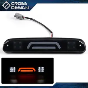 CROSSDESIGN Fit For 1999-16 Super Duty Tinted 3D Led Bar Third Brake Light/Lamp Replacement