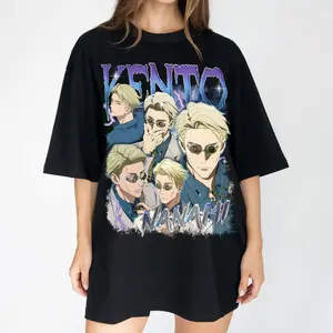 Nanami Kento JJK Anime Manga Girl Dinner Retro T-Shirt Sweatshirt Hoodie Fabric Womenswear Tops Underwear