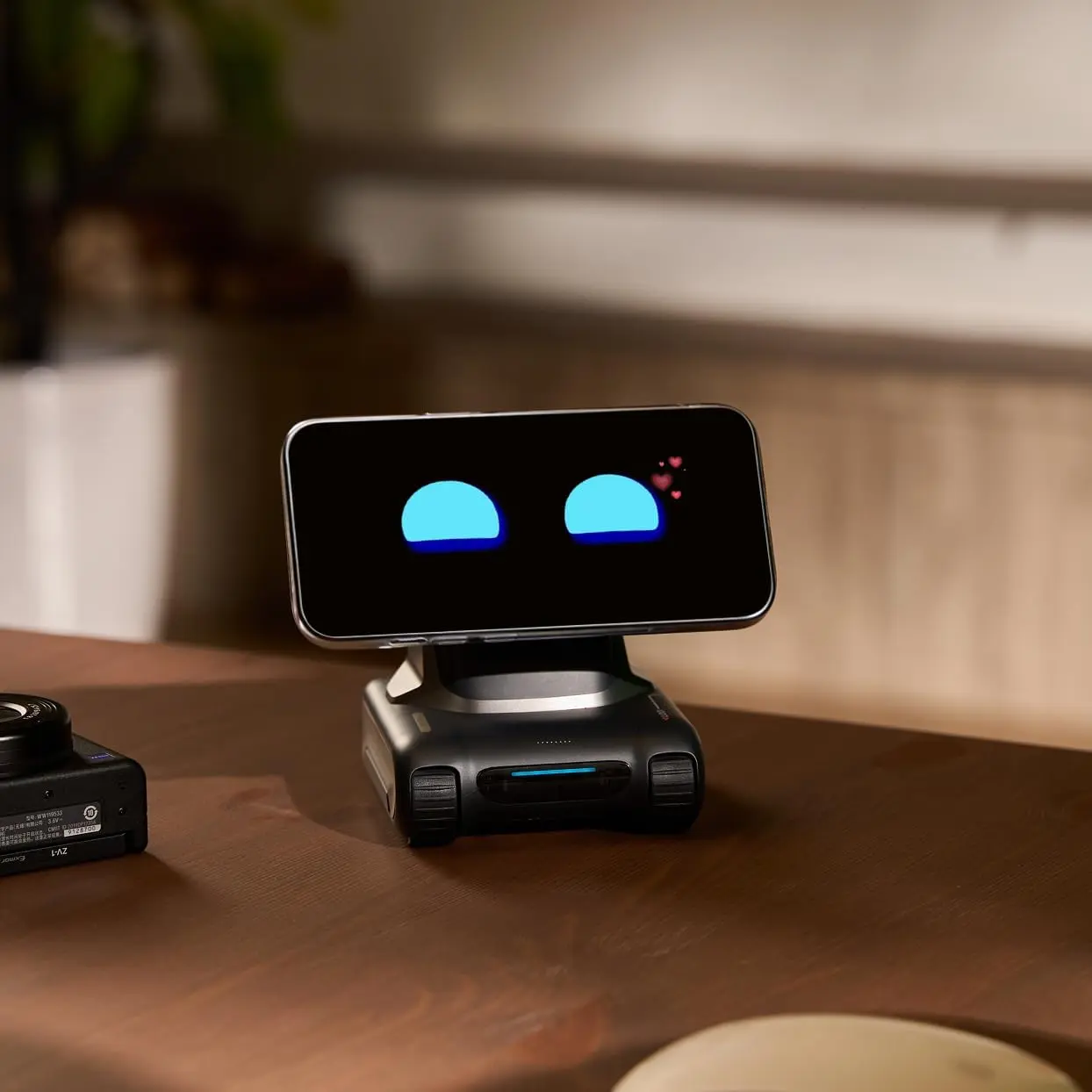 LOOI Robot-Space Black-AI Desktop Companion,ChatGPT&Gemini Voice Interaction,Visual Understanding,Personality&Memory,10W Wireless Charging,Tech&Gadget Gift,Electronic pets,Toy,Geek,Desktop Setup