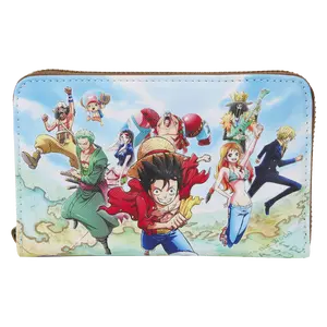 One Piece 25th Anniversary Straw Hat Pirates Zip Around Wallet
