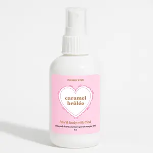 Caramel Brulee Body Milk Mist Spray For Body & Hair - Fragrant Hair and Body Spray Milky Mist - Alcohol Free Body Mist - Black Sugar, Vanilla, Tonka Bean, and Musk Scent