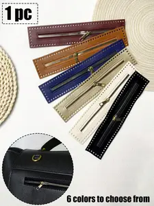 Leather Sewing Zipper, Metal Sliding Zipper, Durable Waterproof, Pre-Drilled Holes, Ideal for Bags Wallets Clothing Making, Sew On, Sewing Accessories, Smooth Zippers